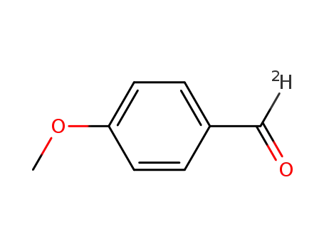 Molecular Structure of 19486-71-6 (4-METHOXYBENZALDEHYDE-ALPHA-D1)