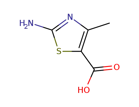 Molecular Structure of 67899-00-7 (2-Amino-4-methylthiazole-5-carboxylic acid)