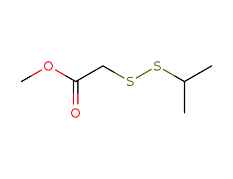 Molecular Structure of 91313-59-6 (methyl (propan-2-yldisulfanyl)acetate)