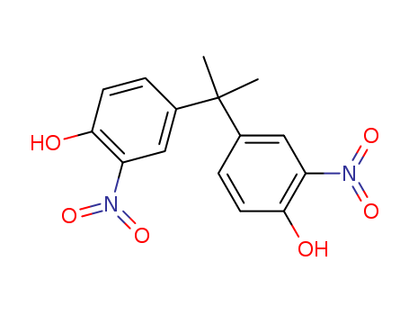Phenol,4,4'-(1-methylethylidene)bis[2-nitro- cas  5329-21-5