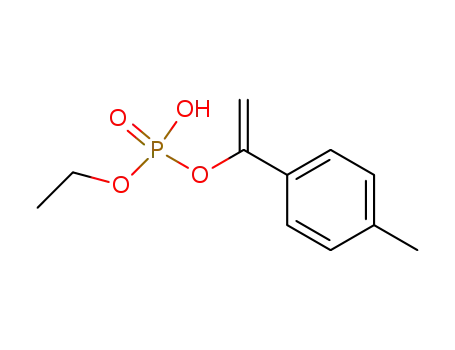 Molecular Structure of 92670-53-6 (Phosphoric acid ethyl ester 1-p-tolyl-vinyl ester)