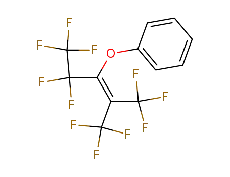 Molecular Structure of 54401-23-9 ((3,3,3-trifluoro-1-(1,1,2,2,2-pentafluoroethyl)-2-(trifluoromethyl)prop-1-enoxy)benzene)
