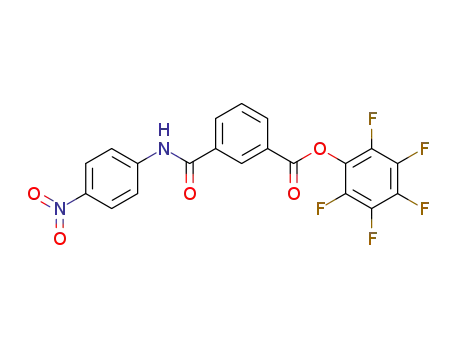 Molecular Structure of 861399-57-7 (Benzoic acid, 3-[[(4-nitrophenyl)amino]carbonyl]-, pentafluorophenyl
ester)
