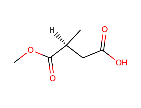 Molecular Structure of 111266-16-1 ((S)-2-METHYLSUCCINIC ACID 1-METHYL ESTER)