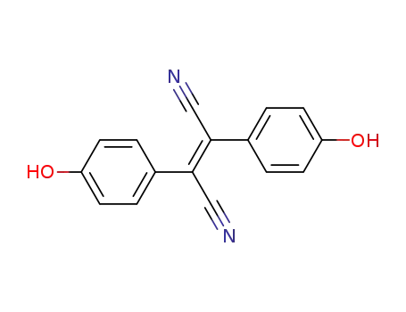 Molecular Structure of 76457-45-9 (2-Butenedinitrile, 2,3-bis(4-hydroxyphenyl)-, (E)-)