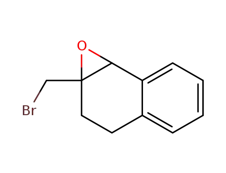 Molecular Structure of 108638-33-1 (Naphth[1,2-b]oxirene, 1a-(bromomethyl)-1a,2,3,7b-tetrahydro-)