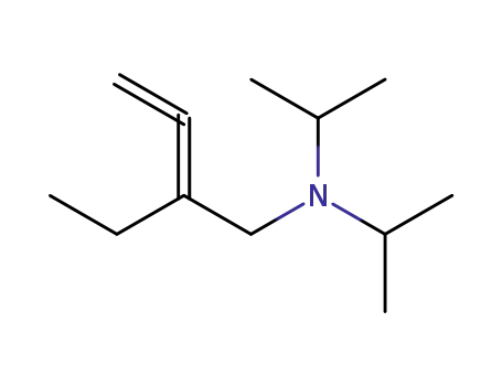 Molecular Structure of 56184-85-1 ((2-ethyl-buta-2,3-dienyl)-diisopropyl-amine)