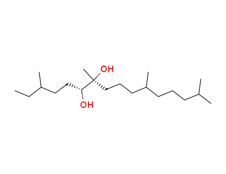 Molecular Structure of 71092-37-0 ((10S,11R)-10,11-dihydroxy-2,6,10,14-tetramethylhexadecane)
