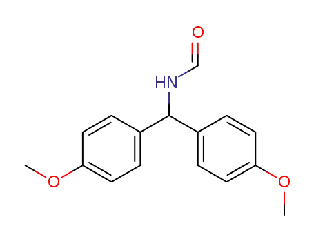 Molecular Structure of 126748-44-5 (Formamide, N-[bis(4-methoxyphenyl)methyl]-)