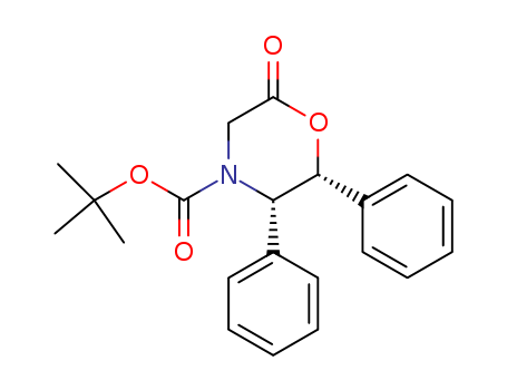 4-Morpholinecarboxylic acid, 6-oxo-2,3-diphenyl-, 1,1-dimethylethyl ester, (2R,3S)-