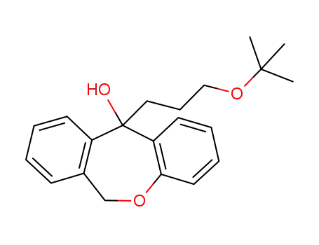 Molecular Structure of 1612-63-1 (11-(3-tertbutoxypropyl)-11-hydroxy-6,11-dihydrodibenzo-[b,e]-oxepine)