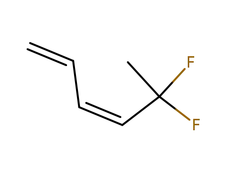 Molecular Structure of 80997-36-0 (cis-5,5-difluoro-1,3-hexadiene)