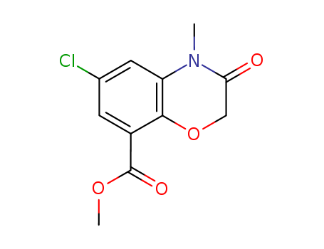 6-Chloro-3,4-dihydro-4-methyl-3-oxo-2H-1,4-benzoxazine-8-carboxylic acid methyl ester,141761-83-3