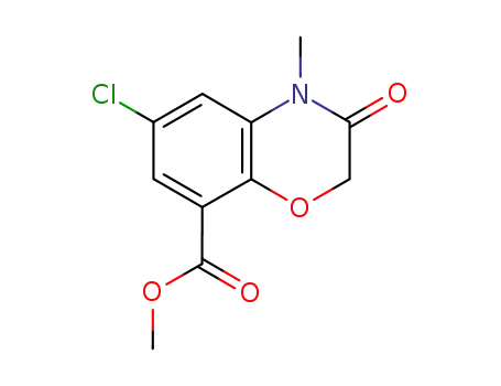 Methyl 6-chloro-4-methyl-3-oxo-3,4-dihydro-2H-benzo[b][1,4]oxazine-8-carboxylate