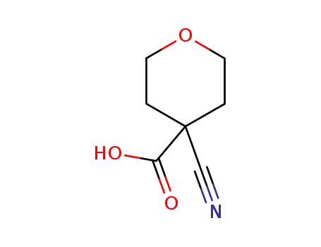 Molecular Structure of 848821-06-7 (4-CYANO-TETRAHYDROPYRAN-4-CARBOXYLIC ACID)
