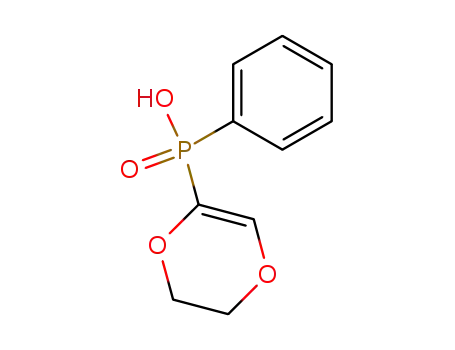Molecular Structure of 77659-26-8 ((5,6-dihydro-p-dioxin-2-yl)phenylphosphinic acid)