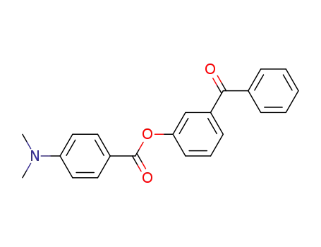 Molecular Structure of 1356130-70-5 (3-benzoylphenyl 4-(dimethylamino)benzoate)