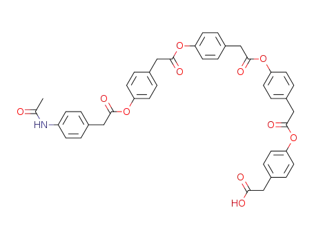 {4-[2-(4-{2-[4-(2-{4-[2-(4-Acetylamino-phenyl)-acetoxy]-phenyl}-acetoxy)-phenyl]-acetoxy}-phenyl)-acetoxy]-phenyl}-acetic acid