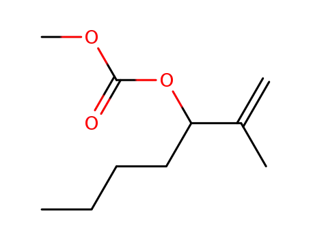 Molecular Structure of 83135-01-7 ((2-methyl-1-hepten-3-yl) methyl carbonate)