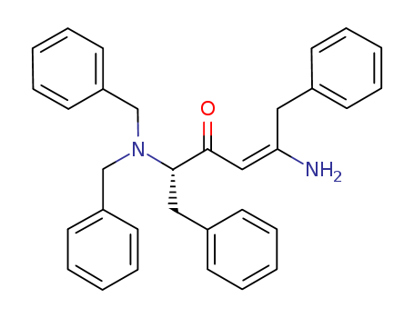 4-Hexen-3-one,5-amino-2-[bis(phenylmethyl)amino]-1,6-diphenyl-, (2S)-