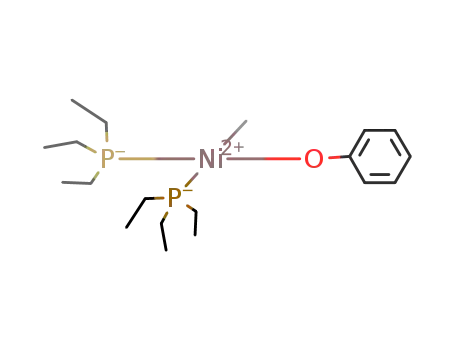 Molecular Structure of 95910-33-1 (Ni(CH<sub>3</sub>)(OC<sub>6</sub>H<sub>5</sub>)(P(C<sub>2</sub>H<sub>5</sub>)3)2)