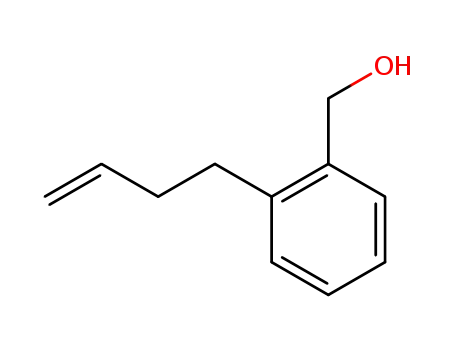 Molecular Structure of 121089-46-1 (Benzenemethanol, 2-(3-butenyl)- (9CI))