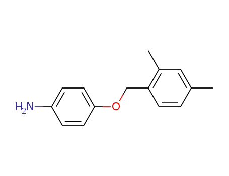 Molecular Structure of 84253-23-6 (4-(2,4-Dimethyl-benzyloxy)-phenylamine)
