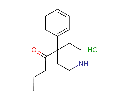 Molecular Structure of 15847-65-1 (1-(4-phenylpiperidin-4-yl)butan-1-one hydrochloride)