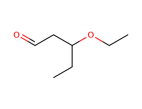 Molecular Structure of 98429-30-2 (3-ethoxy-valeraldehyde)