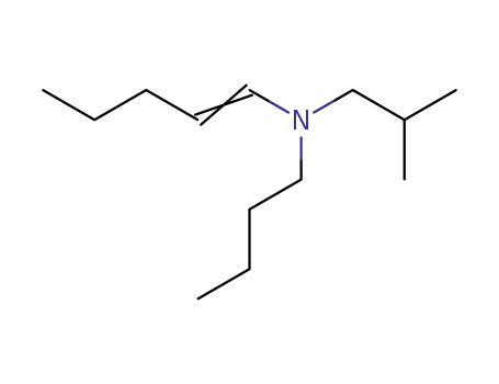 Molecular Structure of 53516-60-2 (butyl-isobutyl-pent-1-enyl-amine)