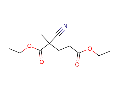 Molecular Structure of 91341-03-6 (2-cyano-2-methyl-1,5-pentanedioic acid bis(ethyl ester))