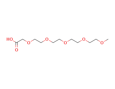 Molecular Structure of 16024-66-1 (2,5,8,11,14-pentaoxahexadecan-16-oic acid)