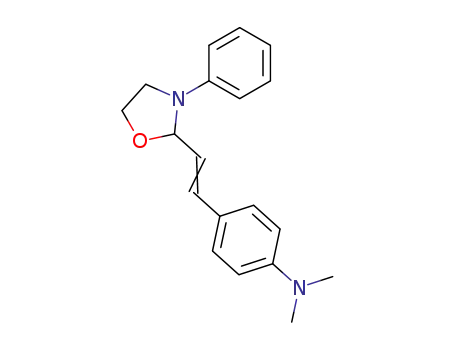 Molecular Structure of 73178-24-2 (2-<4-(Dimethylamino)styryl>-N-phenyl-1,3-oxazolidine)