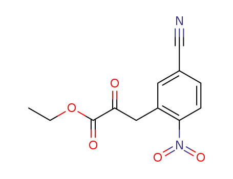 (5-cyano-2-nitro-phenyl)-pyruvic acid ethyl ester