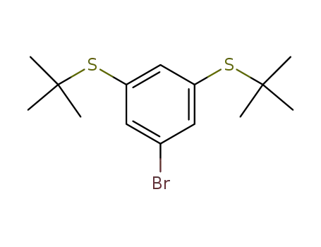 Molecular Structure of 795274-44-1 (1-BROMO-3,5-BIS(TERT-BUTYLTHIO)BENZENE)