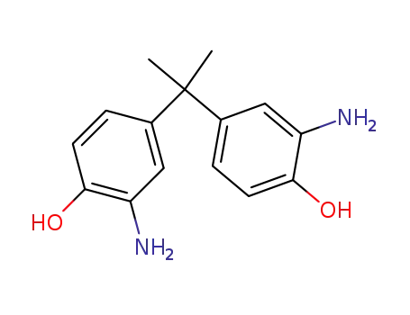 Molecular Structure of 1220-78-6 (2,2-Bis(3-amino-4-hydroxyphenyl)propane)