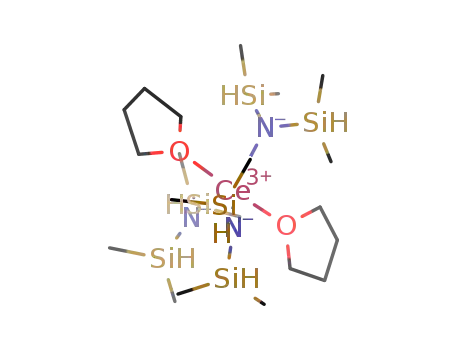 Molecular Structure of 1414380-27-0 (tris(tetramethyldisilazanido)bis(tetrahydrofuran)cerium)