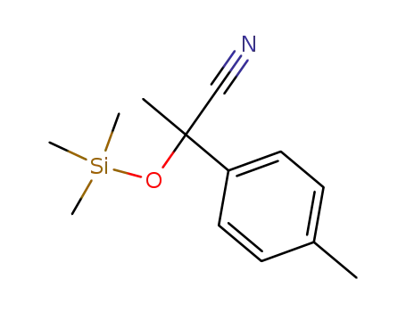 Molecular Structure of 69813-79-2 (2-(4-tolyl)-2-(trimethylsiloxy)propanenitrile)