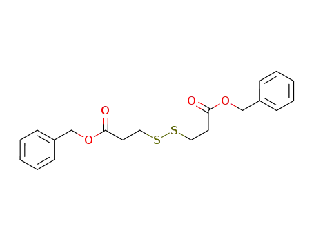 Molecular Structure of 952423-86-8 (3-(2-benzyloxycarbonyl-ethyldisulfanyl)-propionic acid benzyl ester)