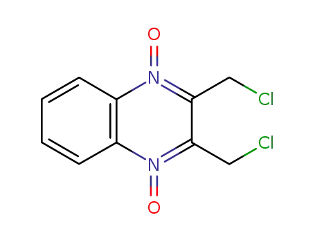 Molecular Structure of 33299-08-0 (Quinoxaline, 2,3-bis(chloromethyl)-, 1,4-dioxide)