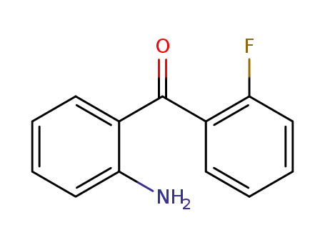 Molecular Structure of 1581-13-1 (2-AMINO-2'-FLUOROBENZOPHENONE)