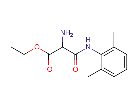 Molecular Structure of 102881-97-0 (2-amino-<i>N</i>-(2,6-dimethyl-phenyl)-malonamic acid ethyl ester)