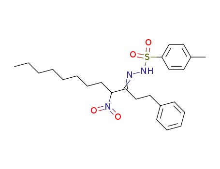 Molecular Structure of 128780-76-7 (1-Phenyl-4-nitro-3-dodecanone (p-tolylsulfonyl)hydrazone)