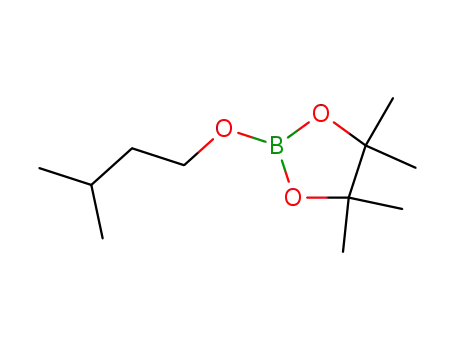 Molecular Structure of 94845-30-4 (2-(isopentyloxy)-4,4,5,5-tetramethyl-1,3,2-dioxaborolane)