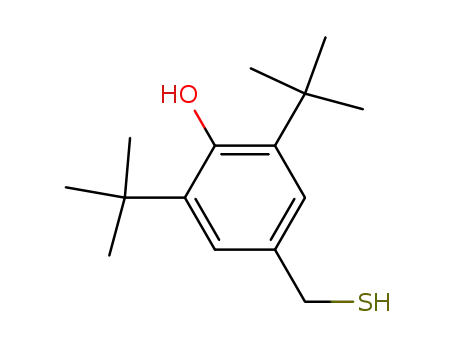 Molecular Structure of 1620-48-0 (2,6-di-tert-butyl-alpha-mercapto-p-cresol)
