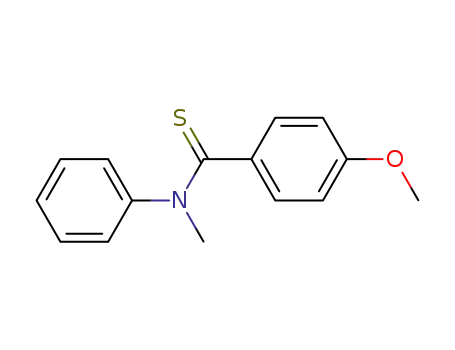 Molecular Structure of 61821-48-5 (4-methoxy-N-methyl-N-phenylbenzenecarbothioamide)