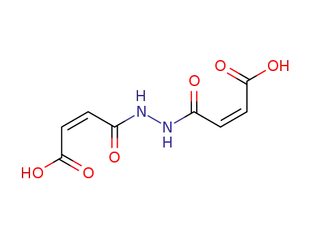 Molecular Structure of 15189-88-5 (2-Butenedioic acid(2Z)-, 1-[2-[(2Z)-3-carboxy-1-oxo-2-propen-1-yl]hydrazide])
