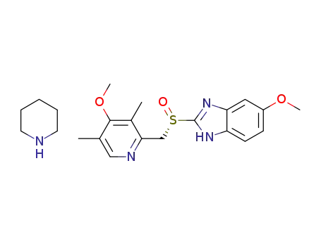 Molecular Structure of 1306616-22-7 (esomeprazole piperidine salt)