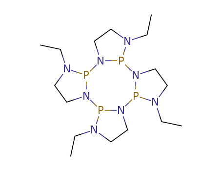 Molecular Structure of 89767-23-7 (1,4,7,10-Tetraethyl-octahydro-1,3a,4,6a,7,9a,10,12a-octaaza-3b,6b,9b,12b-tetraphospha-tetracyclopenta[a,c,e,g]cyclooctene)
