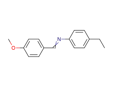 Molecular Structure of 29743-18-8 (P-METHOXYBENZYLIDENE P-ETHYLANILINE)
